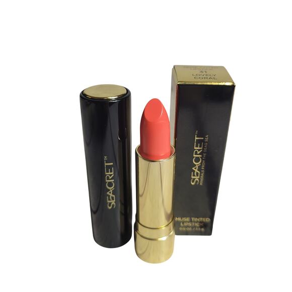 Seacret Muse Tinted Lipstick Lovely Coral NEW Make-Up Lips - Picture 1 of 4